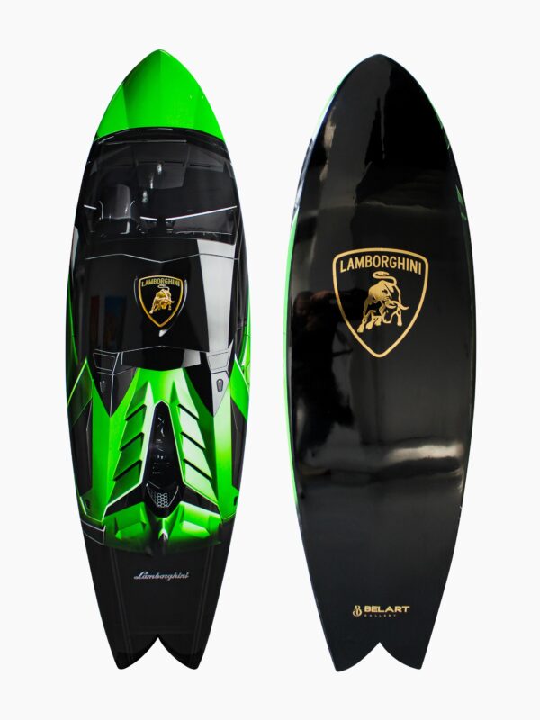 Lamborghini Aventador Surfboard, 2022 Belart Collective