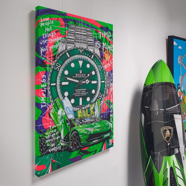 The Green Power - Rolex Hulk Submariner - Lamborghini Aventador – Image 4