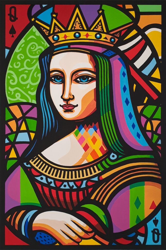 Queen Mona Lisa - Cubism edition
