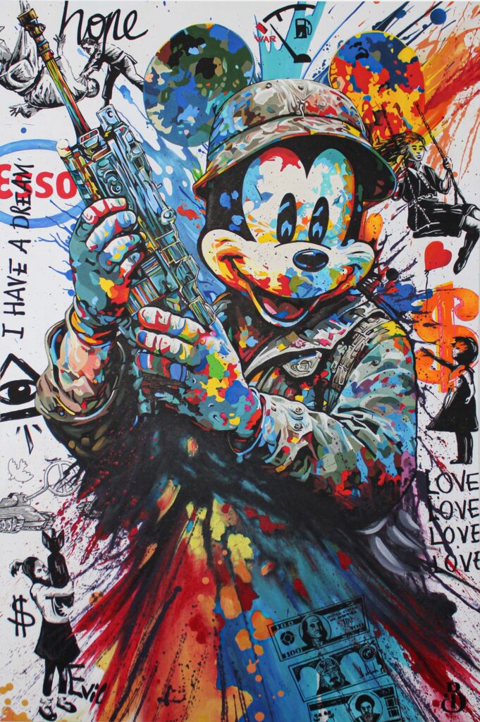 Mickey Mouse Soldier, 2022 Belart Collective