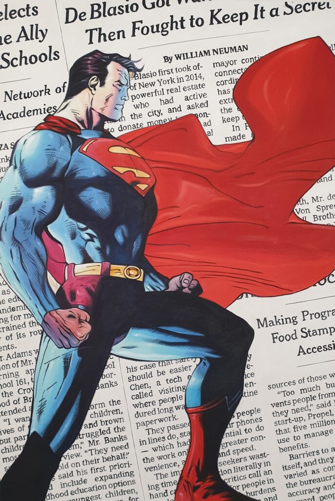 Man of Steel - Superman in the National New York Times, 2022 Benjamin SPaRK