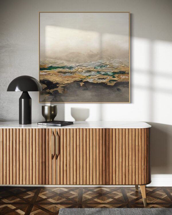 Verdant Reverie - Framed champagne - Image 5