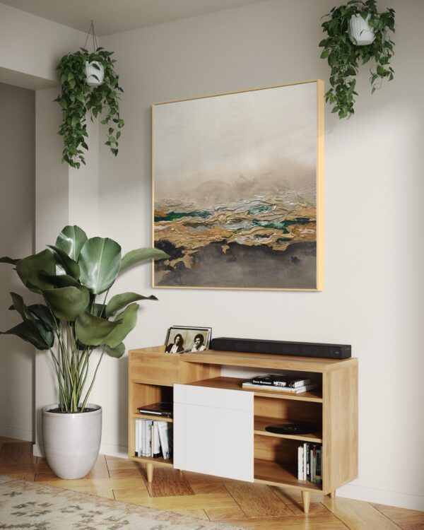 Verdant Reverie - Framed champagne - Image 7