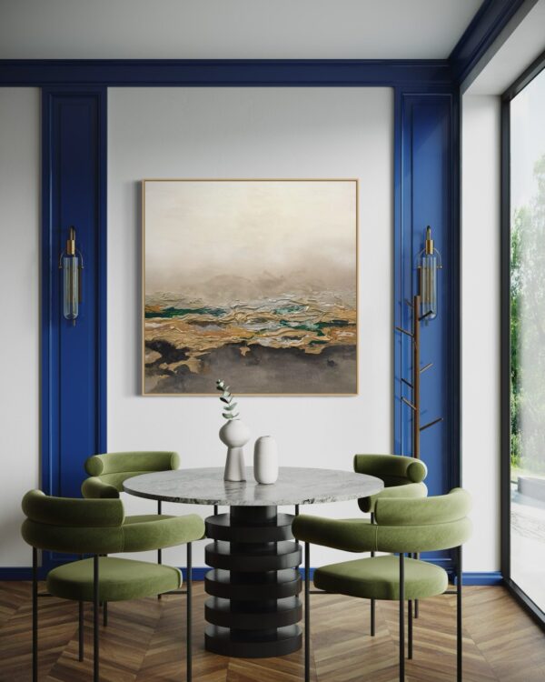 Verdant Reverie - Framed champagne - Image 8