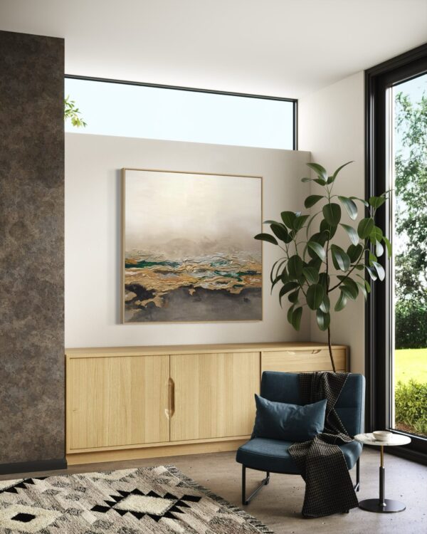 Verdant Reverie - Framed champagne - Image 4