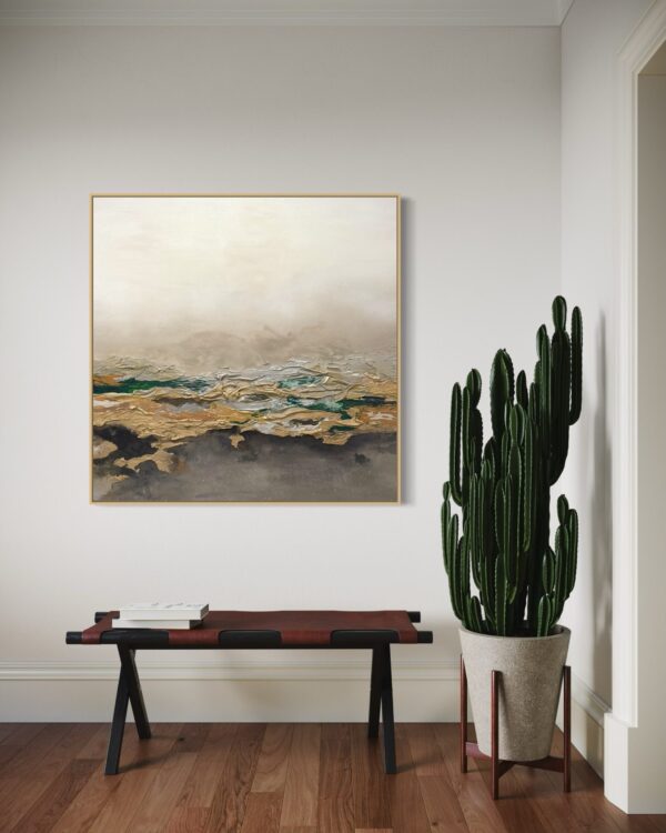 Verdant Reverie - Framed champagne - Image 9