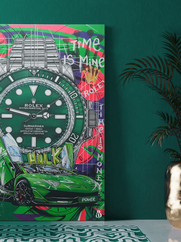The Green Power - Rolex Hulk Submariner - Lamborghini Aventador – Image 6
