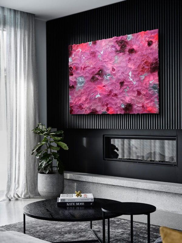 Abstract Spirit Blossom - gestural abstract painting – Image 4