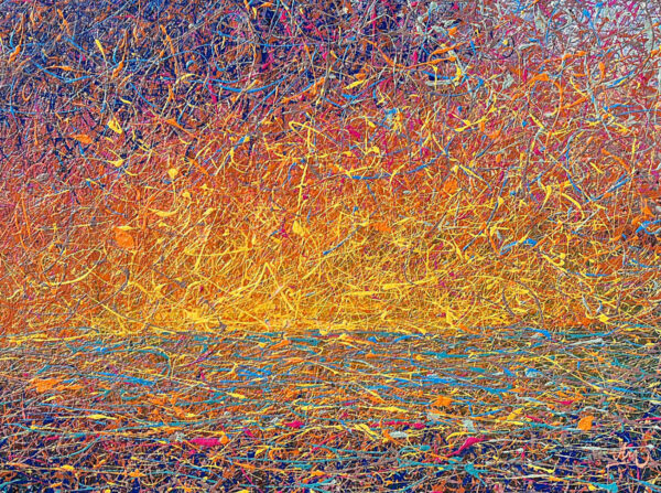 Yellow-blue sunrise (Happy morning time), 2023 Nadin Antoniuk