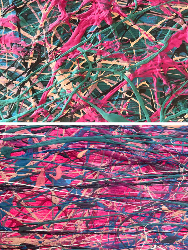 Fuchsia sunrise with seagulls (Unveiling Life's Richness) - Afbeelding 5