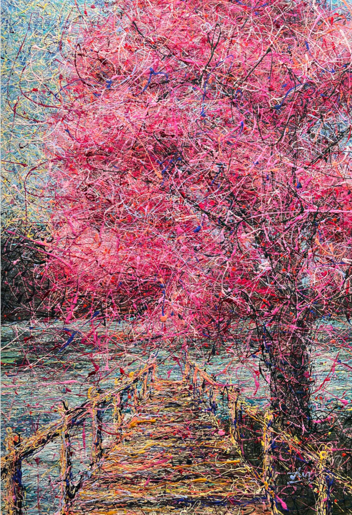A better place (Sakura and Bridge), 2024 Nadin Antoniuk