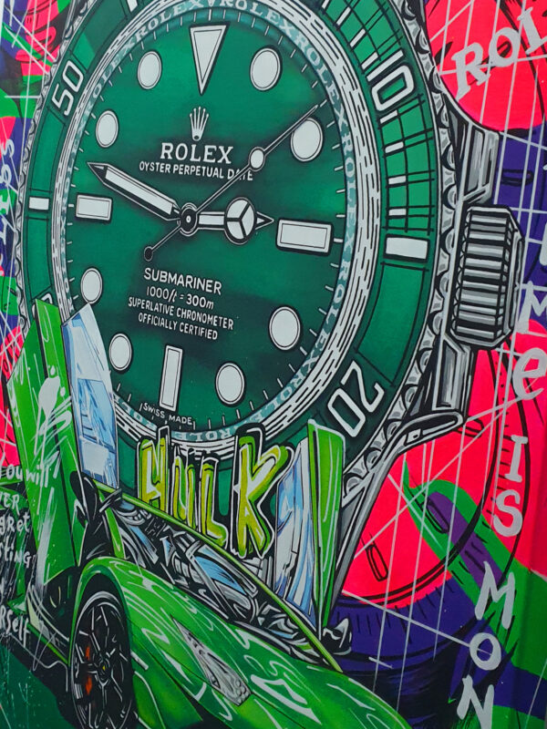 The Green Power - Rolex Hulk Submariner - Lamborghini Aventador – Image 2