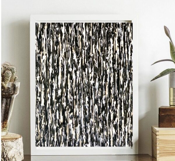 Visual Dance I - Black & White - Framed- Ready to hang - Image 4