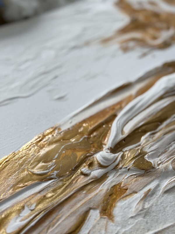 Hidden light- Gold - Composition of 3 paintings - Image 8