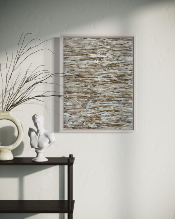 Visual Dance - White and Gold - Framed - Image 7