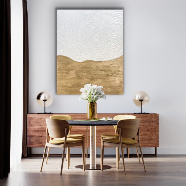 Dreamscape Gold & White - Two tone paintings – Image 8