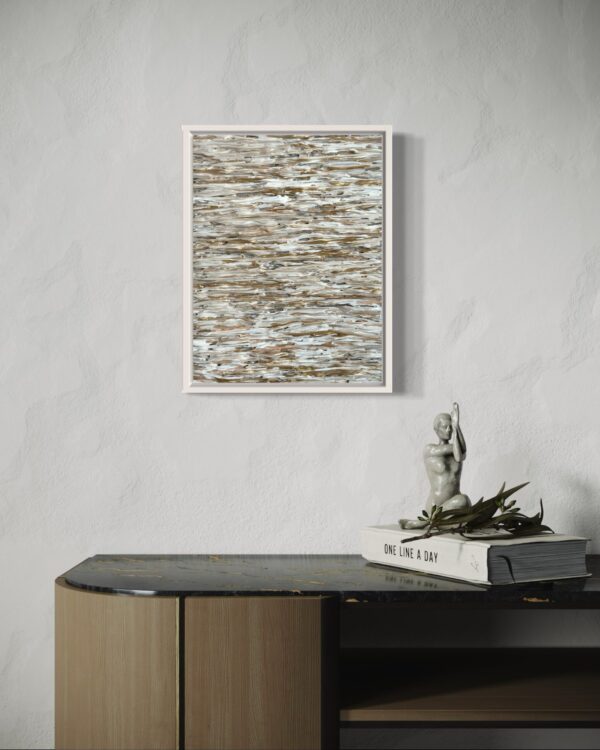 Visual Dance - White and Gold - Framed - Image 8