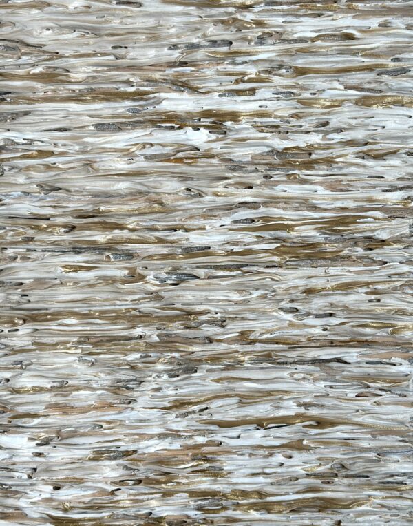 Visual Dance - White and Gold - Framed - Image 12
