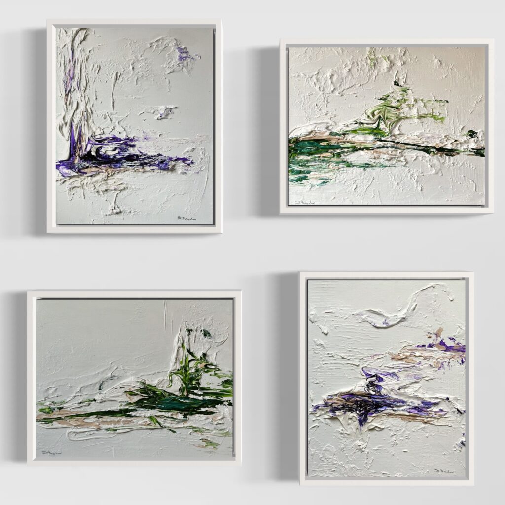 Hidden light - Green and purple, 2023 Daniela Pasqualini