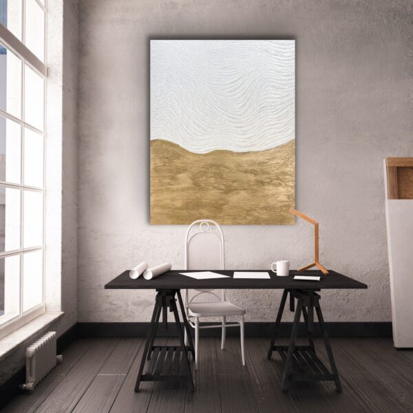 Dreamscape Gold & White - Two tone paintings – Image 7