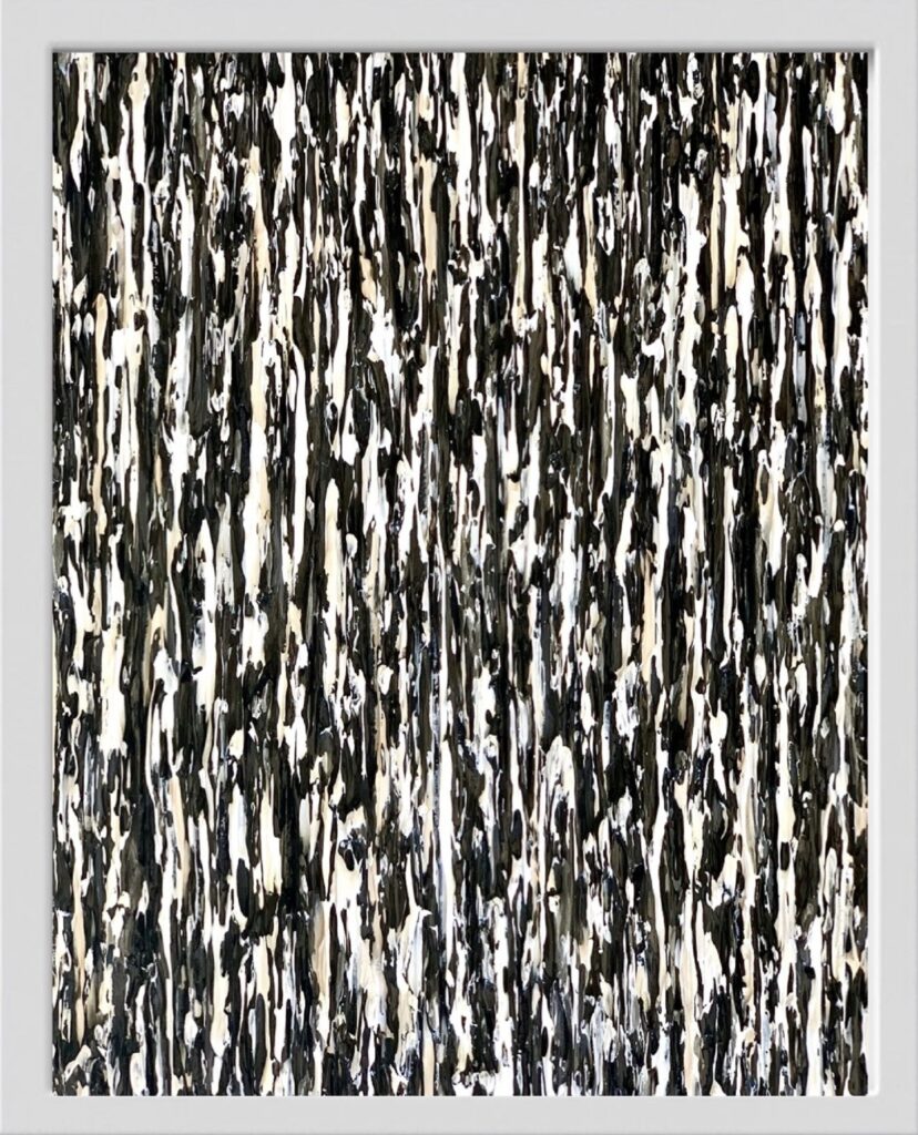 Visual Dance I - Black & White - Framed- Ready to hang, 2020 Daniela Pasqualini