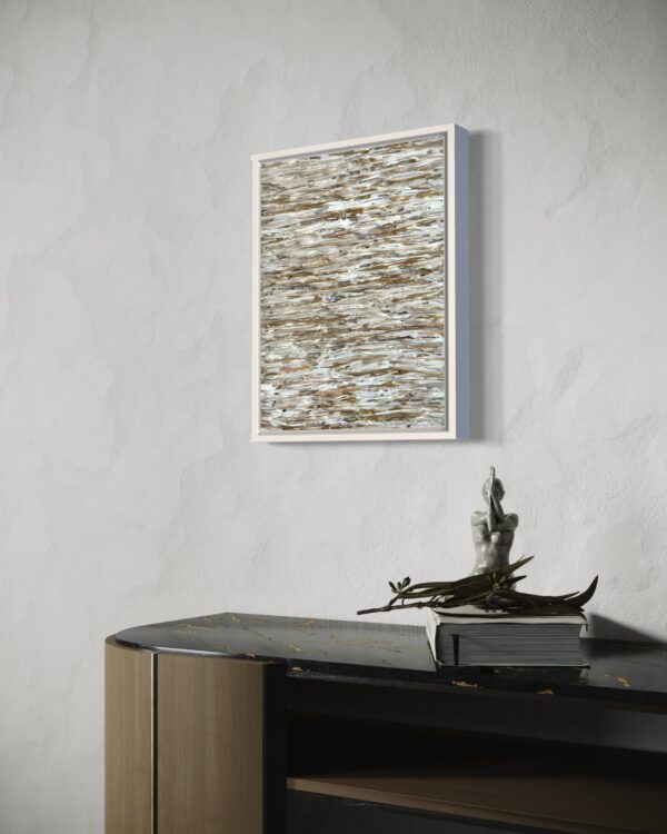 Visual Dance - White and Gold - Framed - Image 6