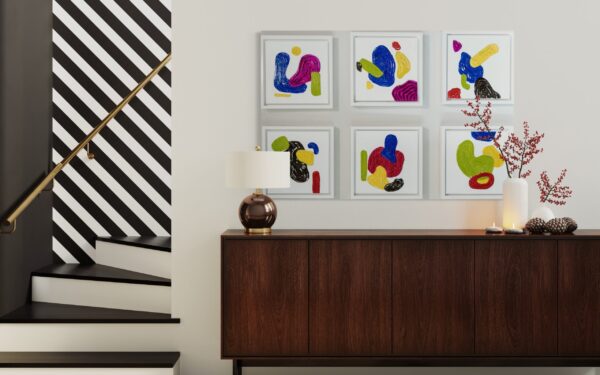 Evolving Language - Composition of 6 paintings - Afbeelding 4