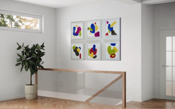 Evolving Language - Composition of 6 paintings - Afbeelding 10
