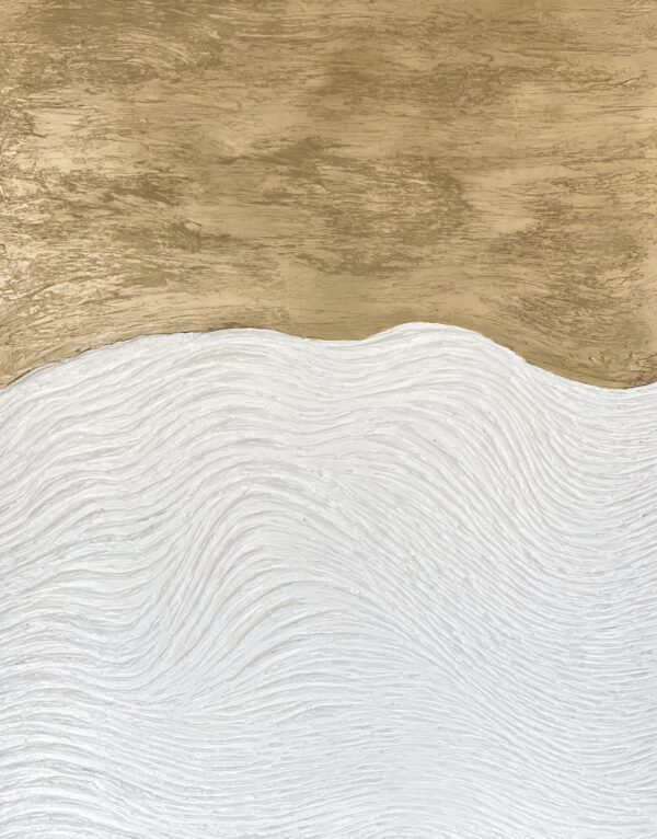 Dreamscape Gold & White - Two tone paintings, 2021 Daniela Pasqualini