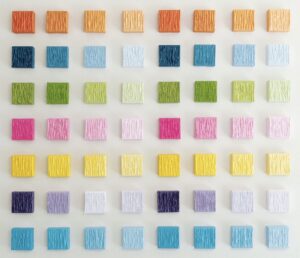 Living in colors - Composition of 56 paintings, 2023 Daniela Pasqualini