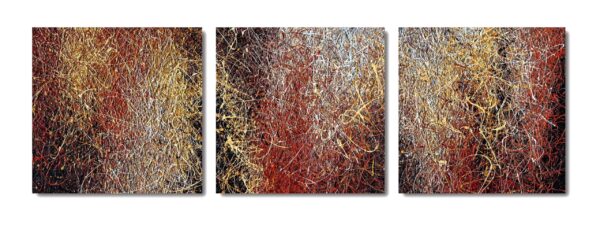 Coffee with cream - triptych (ready to hang), 2025 Nadin Antoniuk