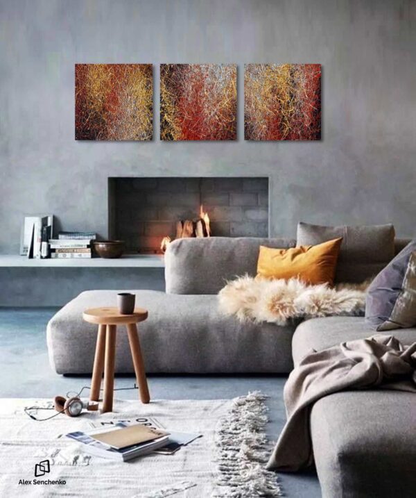 Coffee with cream - triptych (ready to hang) - Image 6