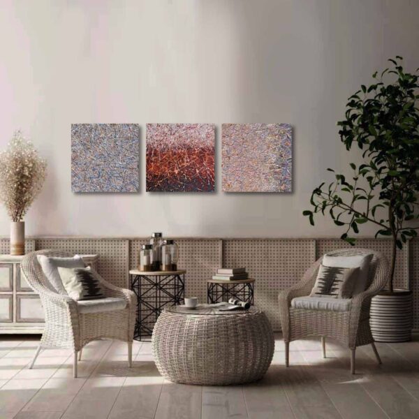 Day one - triptych (ready to hang) - Image 14