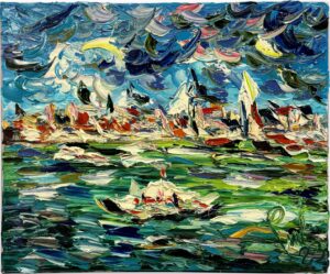 Passaggi in laguna olio su tela by Antonino Puliafico