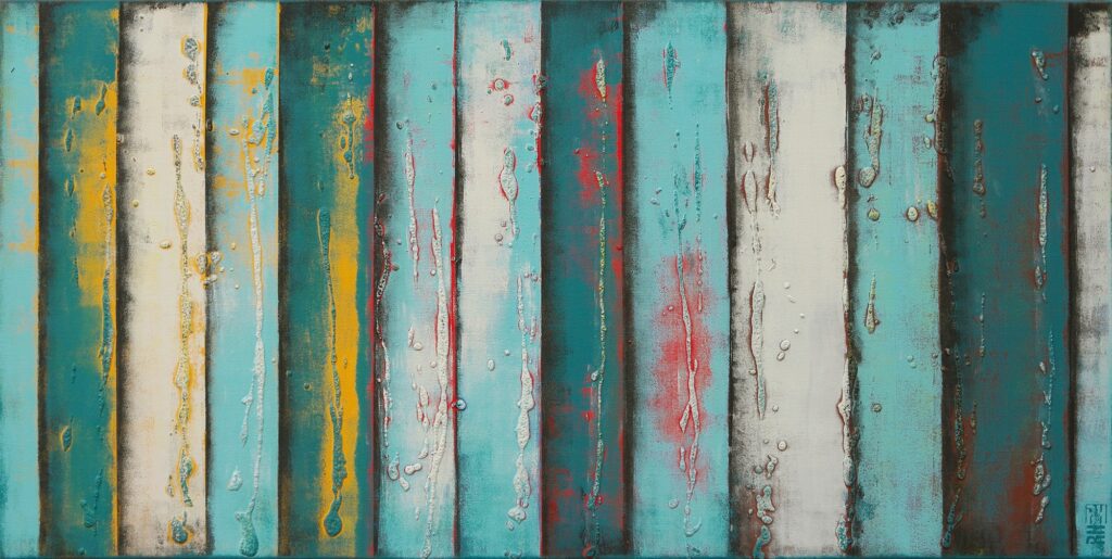 Blue Panels by Ronald Hunter