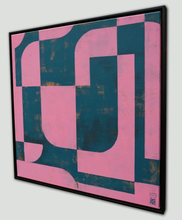 Circle in Circle pink & Blue – Image 3