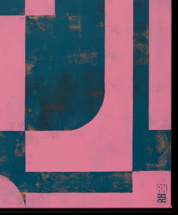 Circle in Circle pink & Blue – Image 4