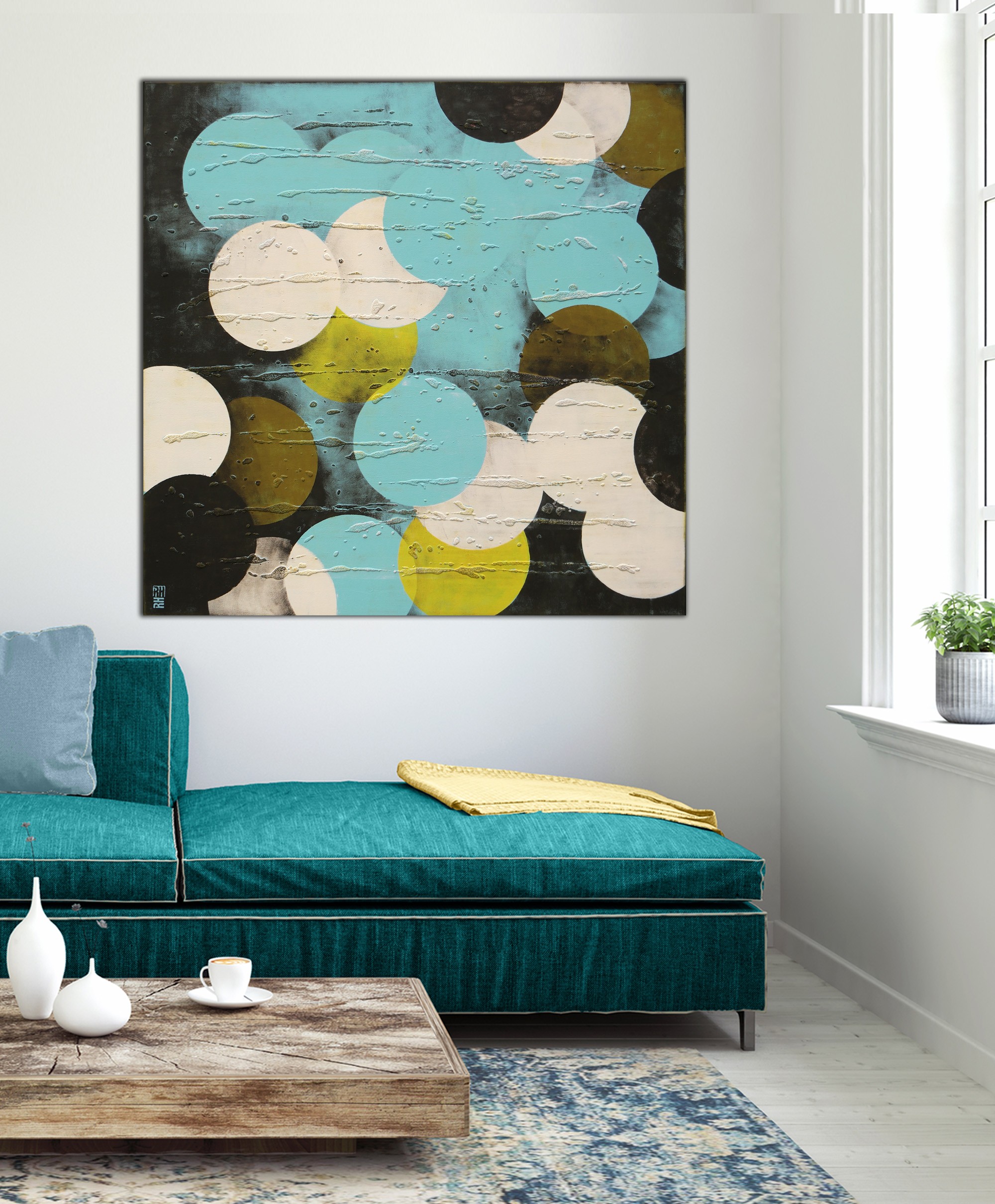 Circle in Circle Turquoise XL – Image 5