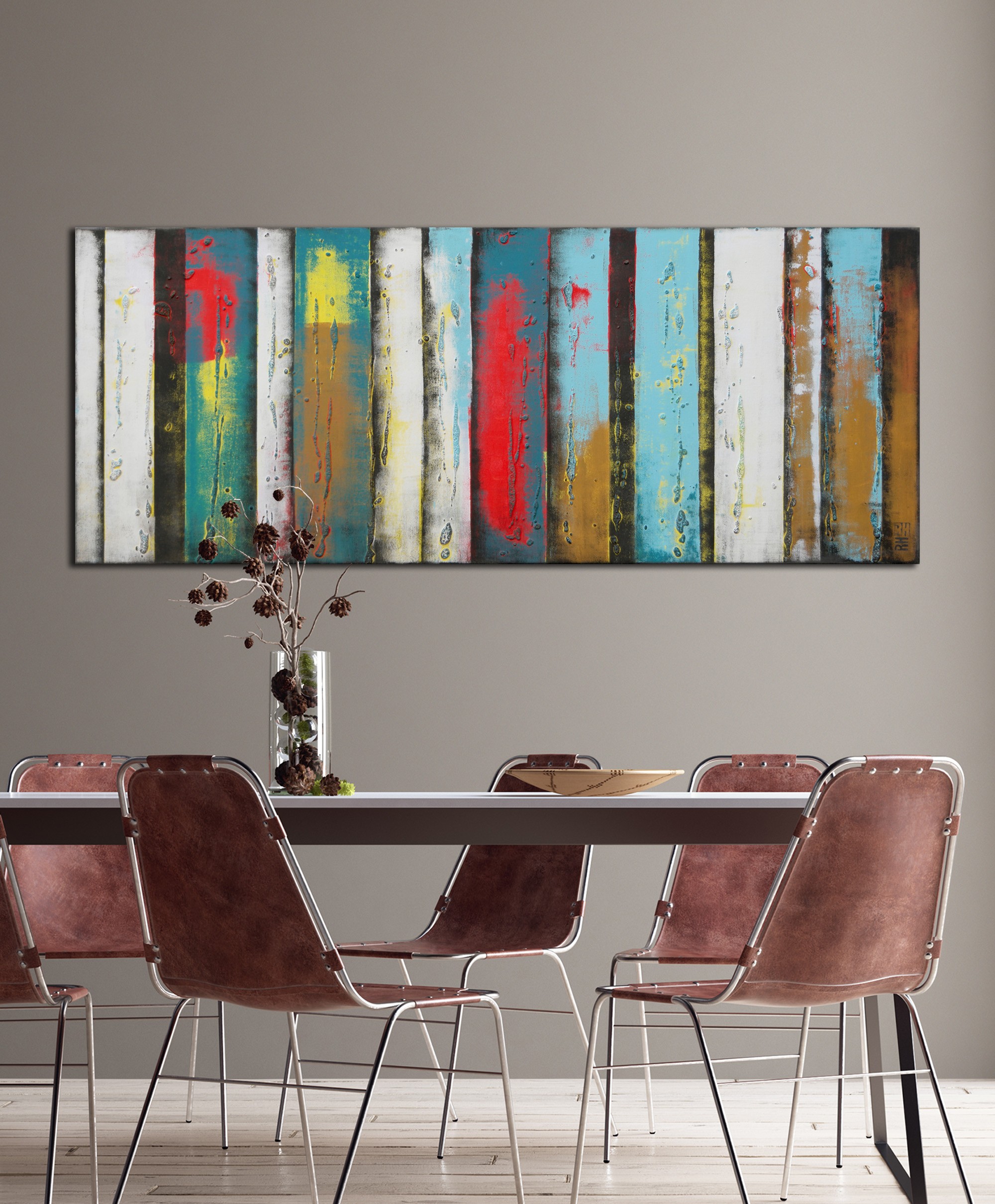 Turquoise panels light - Afbeelding 2
