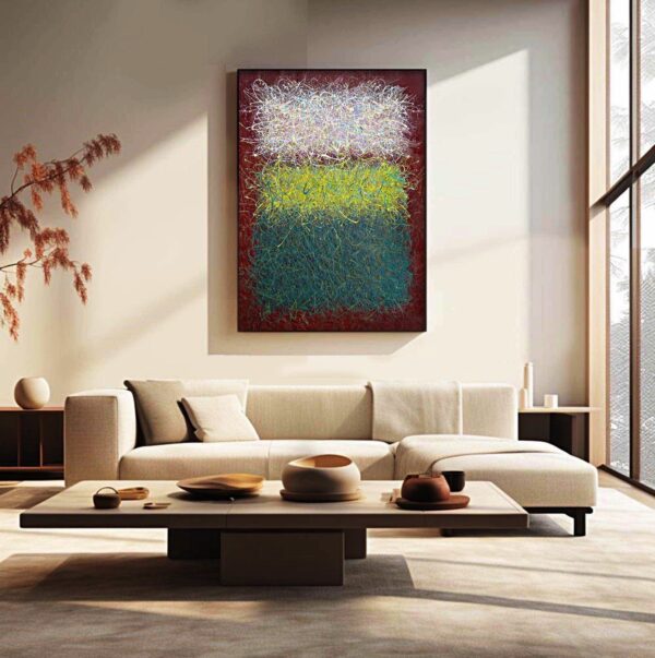 "Splashes. Green and Chocolate" by Nadine Antoniuk