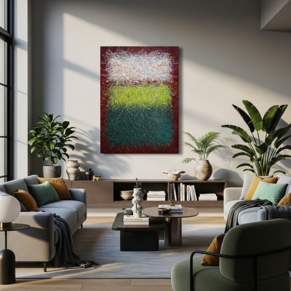"Splashes. Green and Chocolate" by Nadine Antoniuk