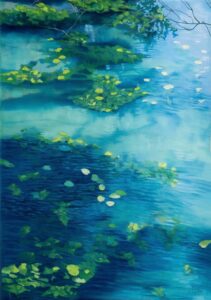 Murmure des nymphéas II by Agnès Tiollier