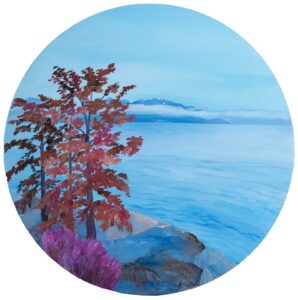 Automne sur le Léman by Agnès Tiollier