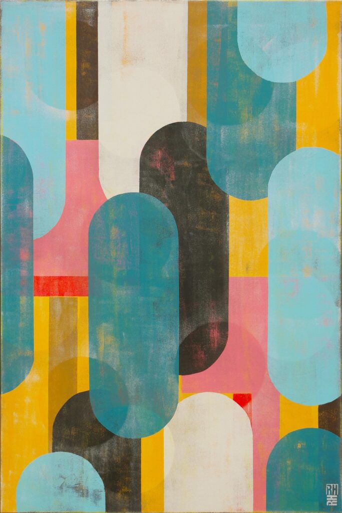 Traffic Pink Vertical by Ronald Hunter