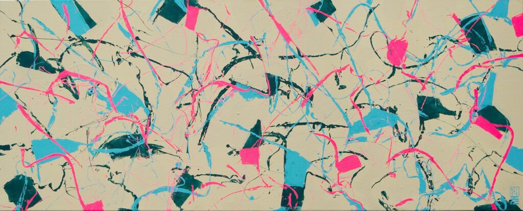 Fragments of joy pink by Ronald Hunter