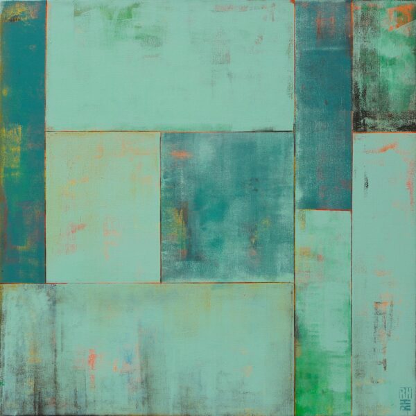 Turquoise Tiles -B by Ronald Hunter