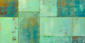 Turquoise Tiles Landscape by Ronald Hunter