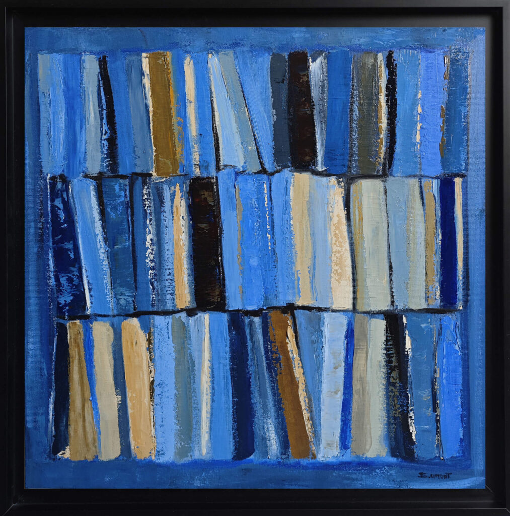 Lecture en bleu majeur by Sophie Dumont