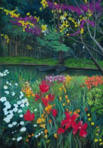 Printemps à Giverny II by Agnès Tiollier