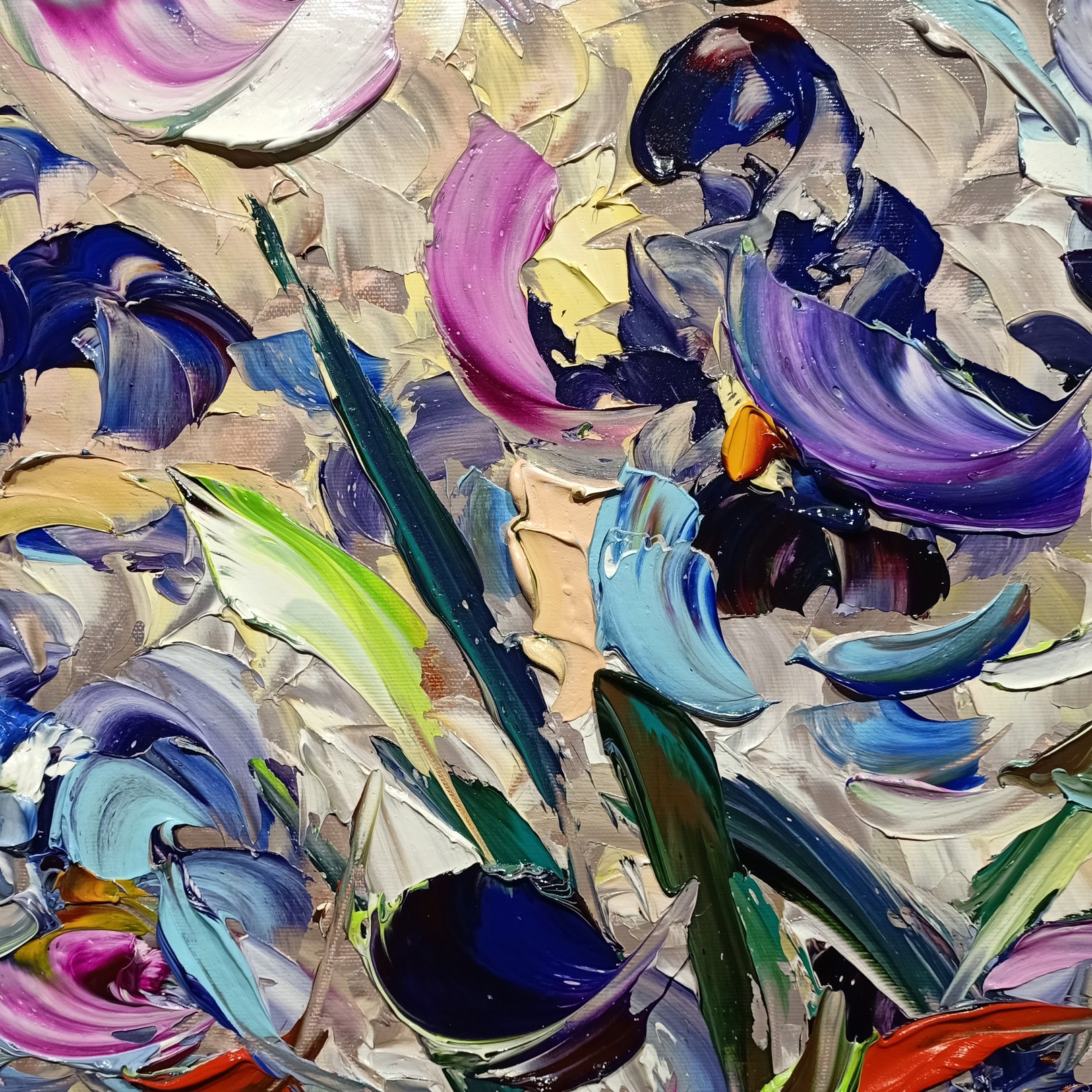 Vaso con iris blu - Image 3